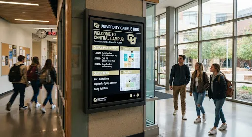 Education campus digital display board